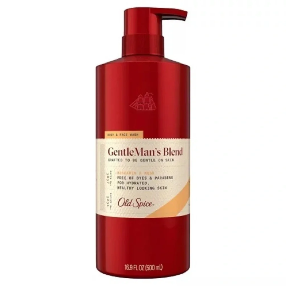 Old Spice GentleMan's Blend Body & Face Wash Mandarin & Musk- 16.9 fl oz